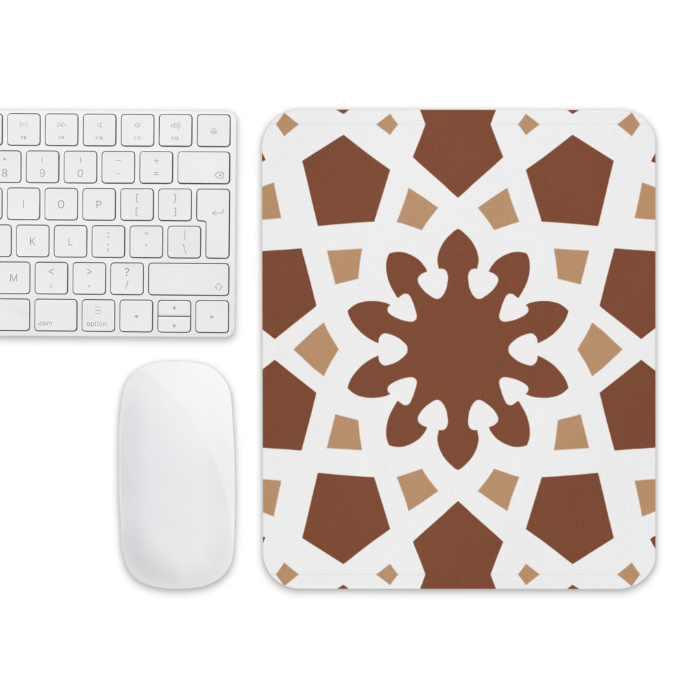 Mouse pad - Arabesque Boho Chocolate