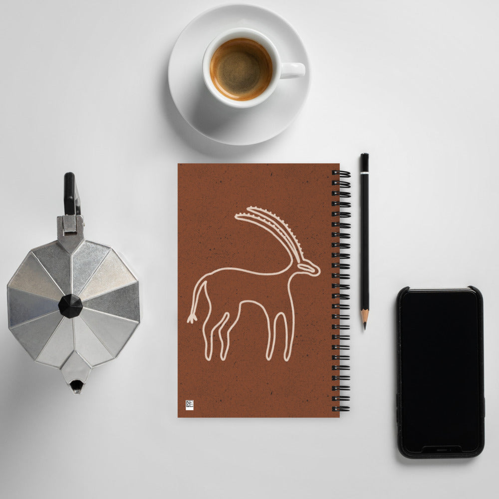 Spiral notebook - Petroglyphs - Arabian Oryx