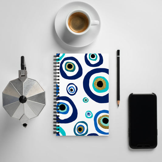 Spiral notebook - Nazar Evil Eye Amulet