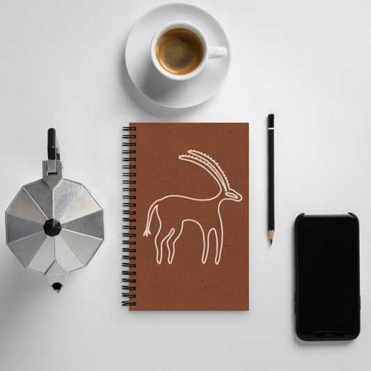 Spiral notebook - Petroglyphs - Arabian Oryx