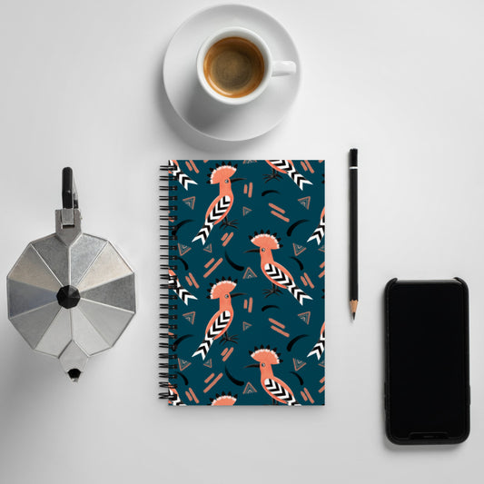 Spiral notebook - Hoopoe Bird