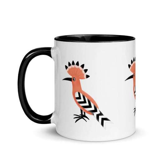 Mug with Color Inside - Hoopoe Bird
