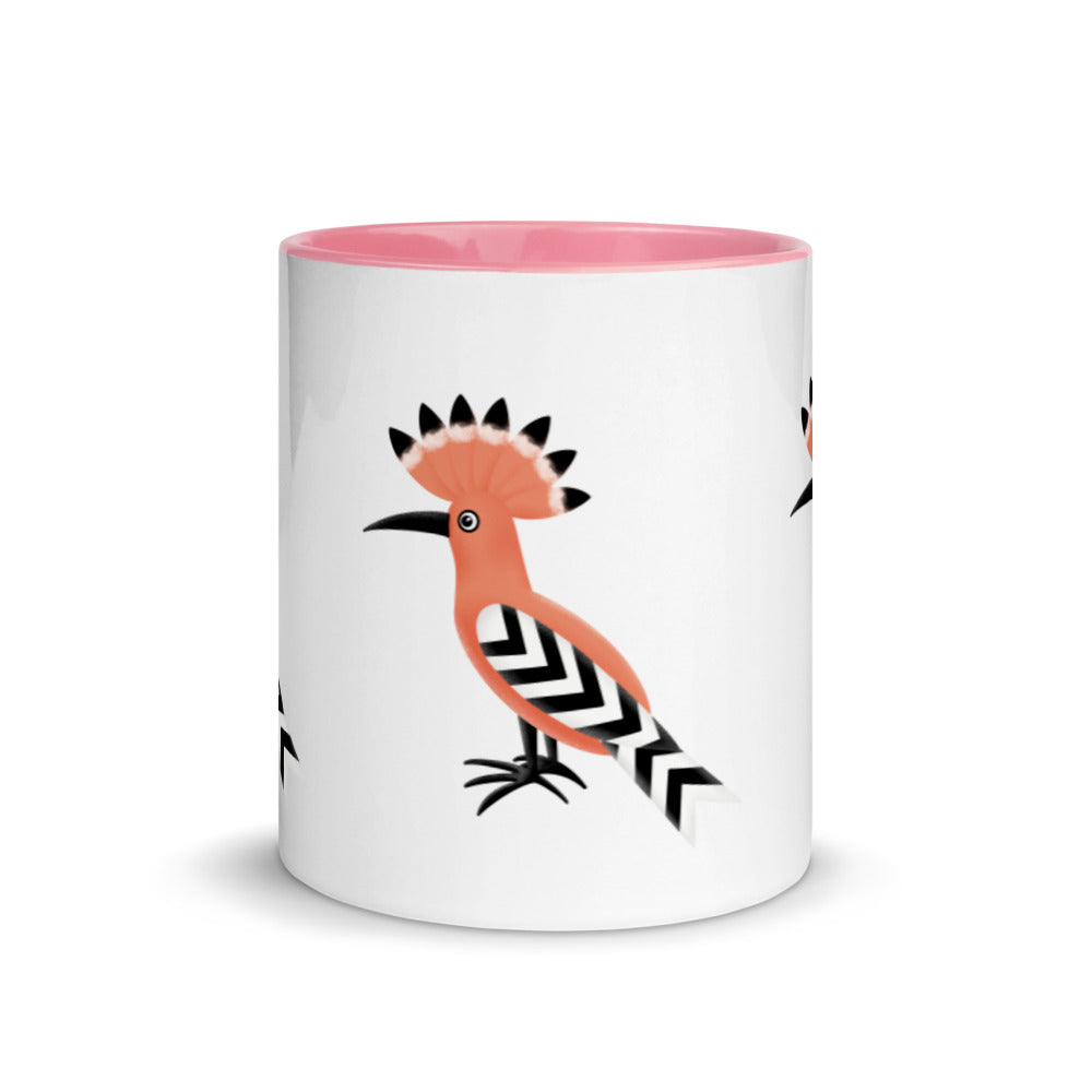 Mug with Color Inside - Hoopoe Bird