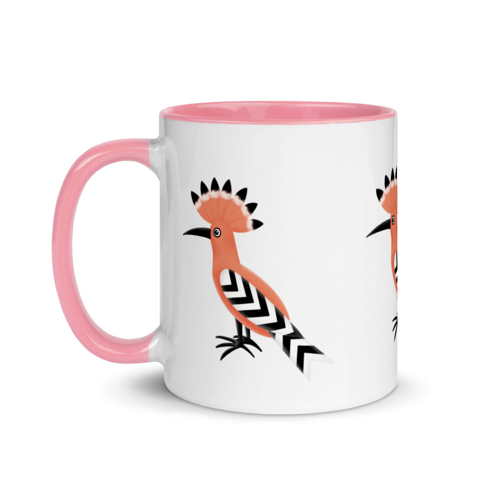 Mug with Color Inside - Hoopoe Bird
