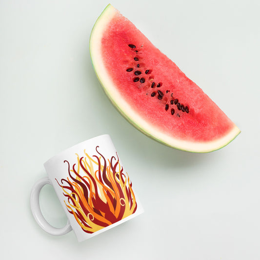 White glossy mug - King Abdullah Monument Fountain KAUST
