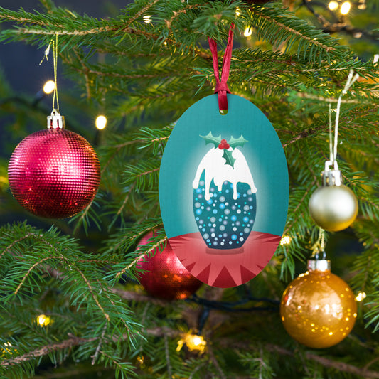 Wooden Holiday Ornaments - King Abdullah Monument Pudding